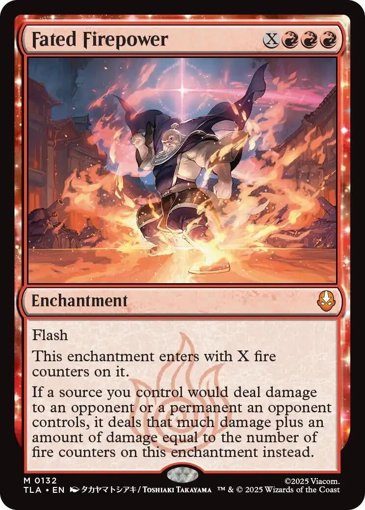 Fated Firepower (132) (Foil) [Avatar: The Last Airbender]