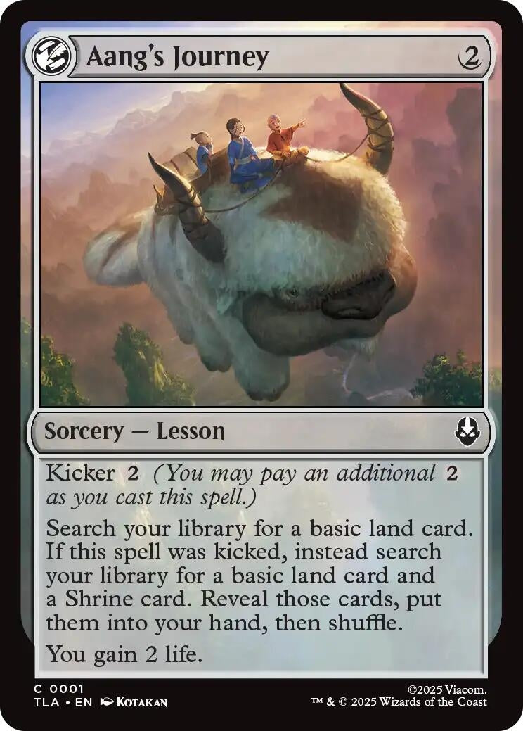 Aang's Journey (1) (Foil) [Avatar: The Last Airbender]