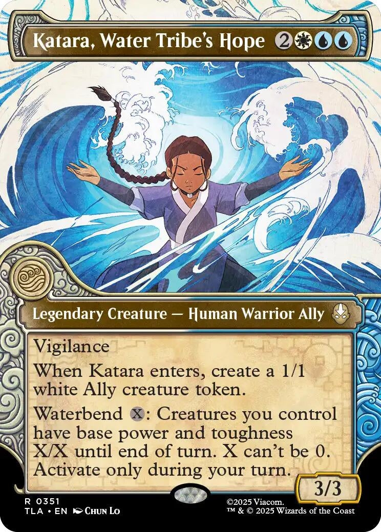 Katara. Water Tribe's Hope (Showcase) (351) (Foil) [Avatar: The Last Airbender]