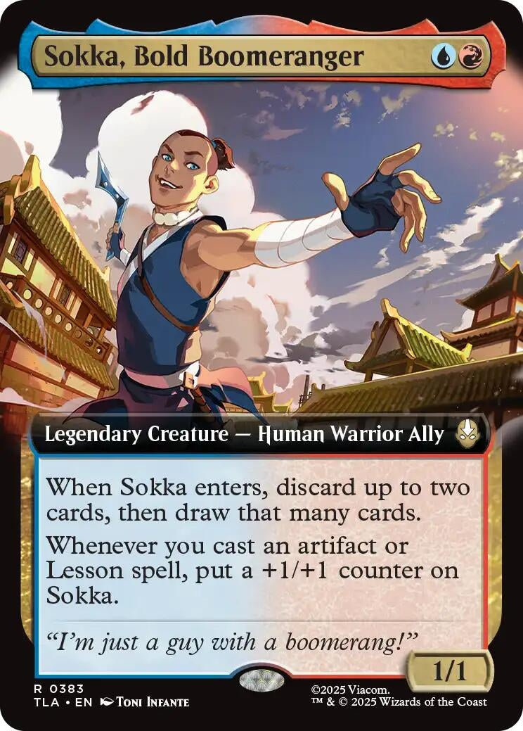 Sokka. Bold Boomeranger (Extended Art) (383) (Foil) [Avatar: The Last Airbender]