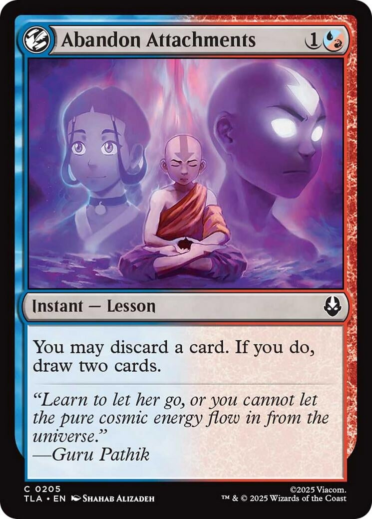 Abandon Attachments (205) (Foil) [Avatar: The Last Airbender]