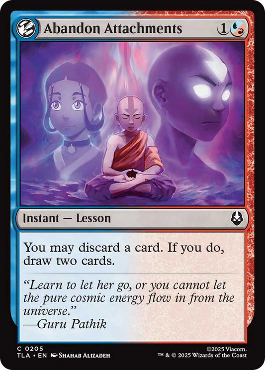 Abandon Attachments (205) (Foil) [Avatar: The Last Airbender]