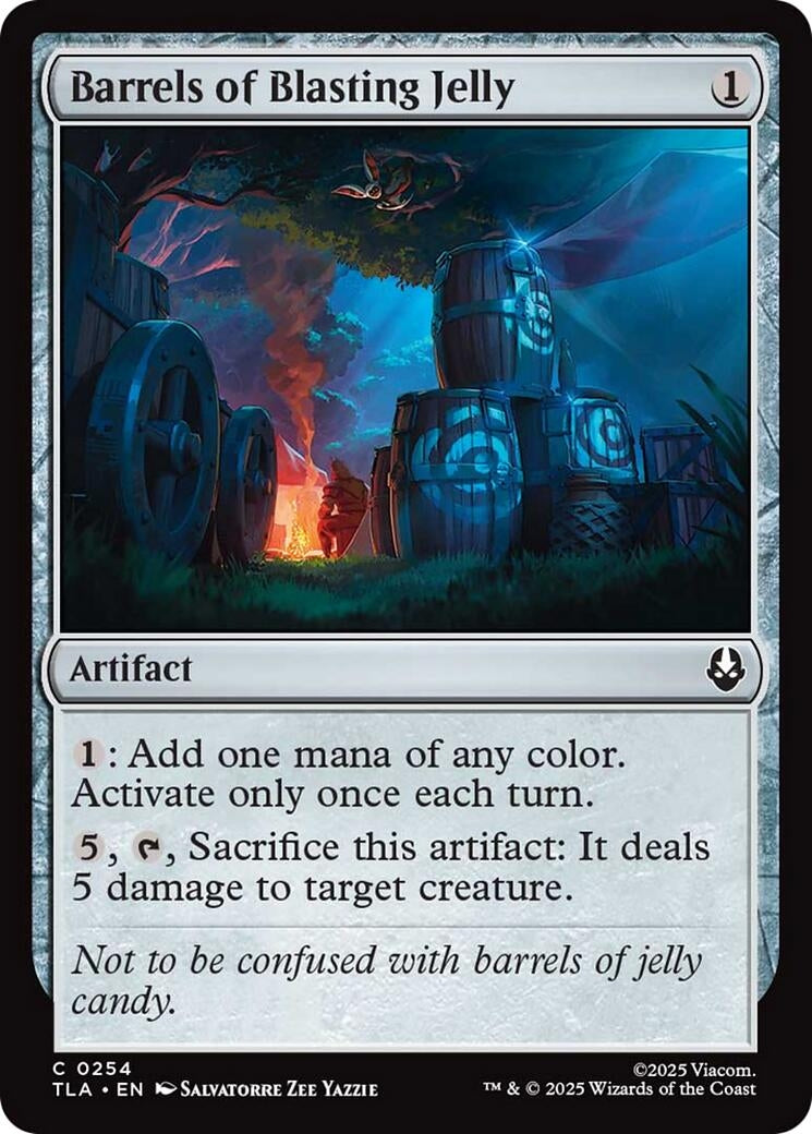 Barrels of Blasting Jelly (254) (Foil) [Avatar: The Last Airbender]