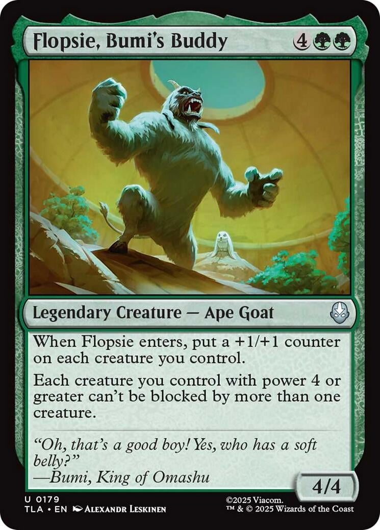 Flopsie. Bumi's Buddy (179) (Foil) [Avatar: The Last Airbender]