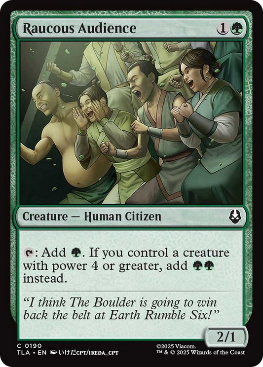 Raucous Audience (190) (Foil) [Avatar: The Last Airbender]