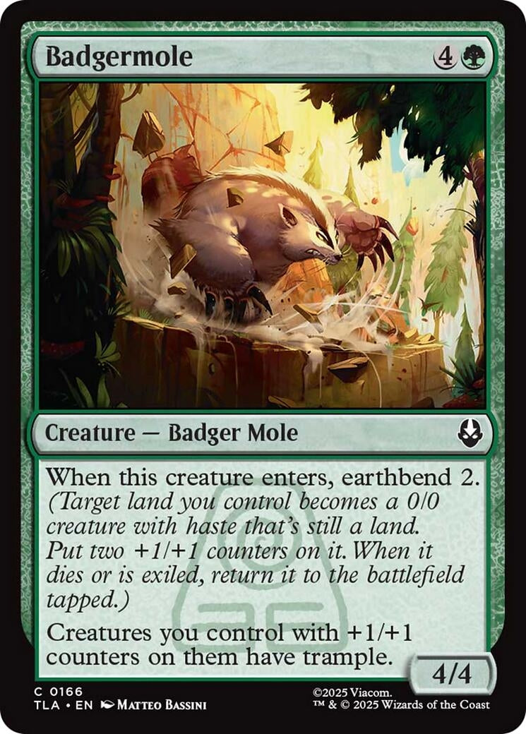 Badgermole (166) (Foil) [Avatar: The Last Airbender]