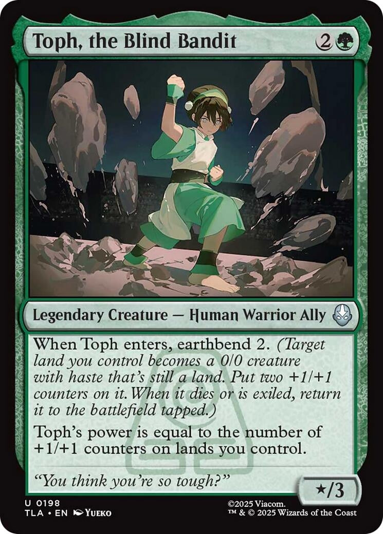 Toph. the Blind Bandit (198) (Foil) [Avatar: The Last Airbender]