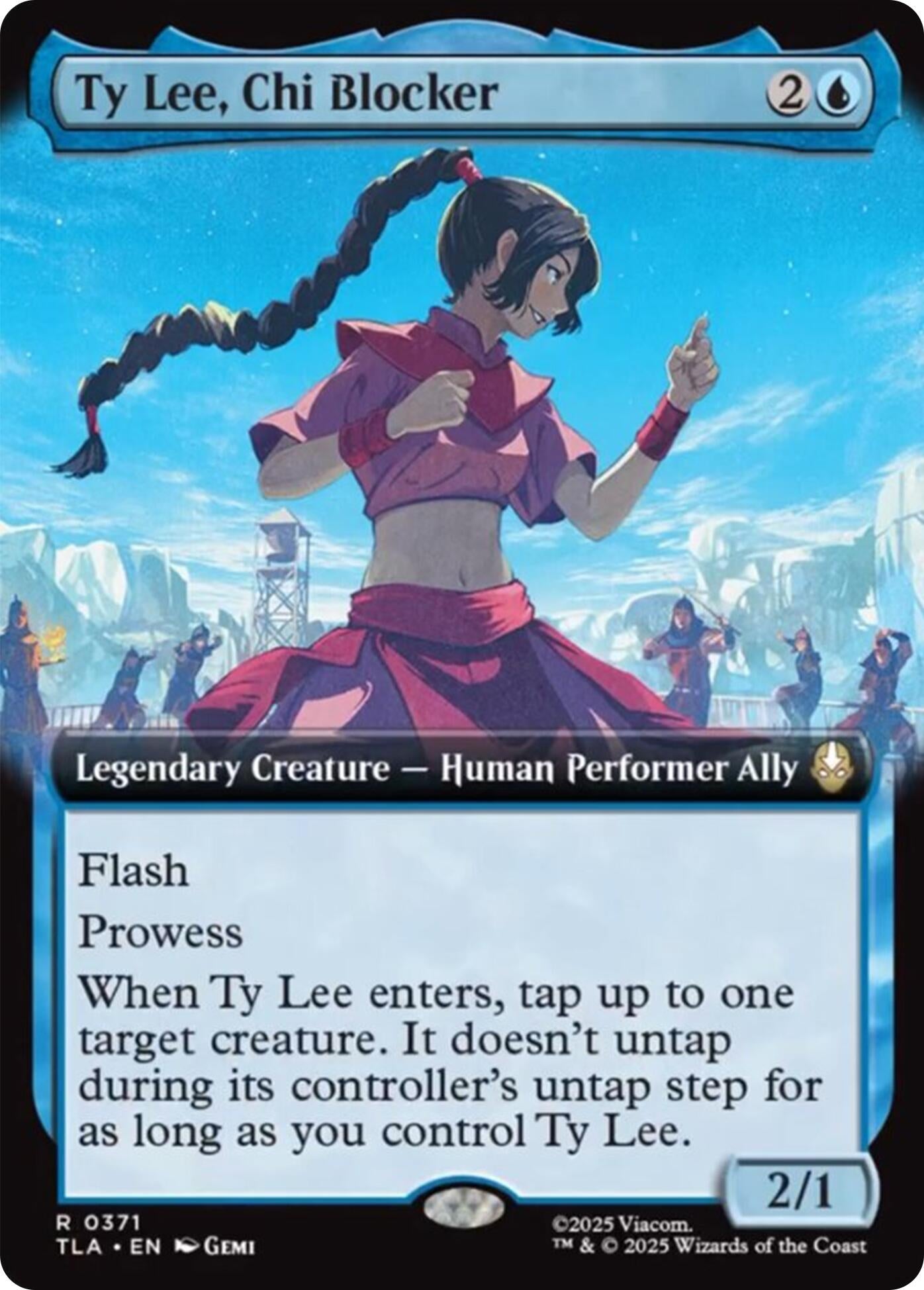 Ty Lee. Chi Blocker (Extended Art) (371) (Foil) [Avatar: The Last Airbender]