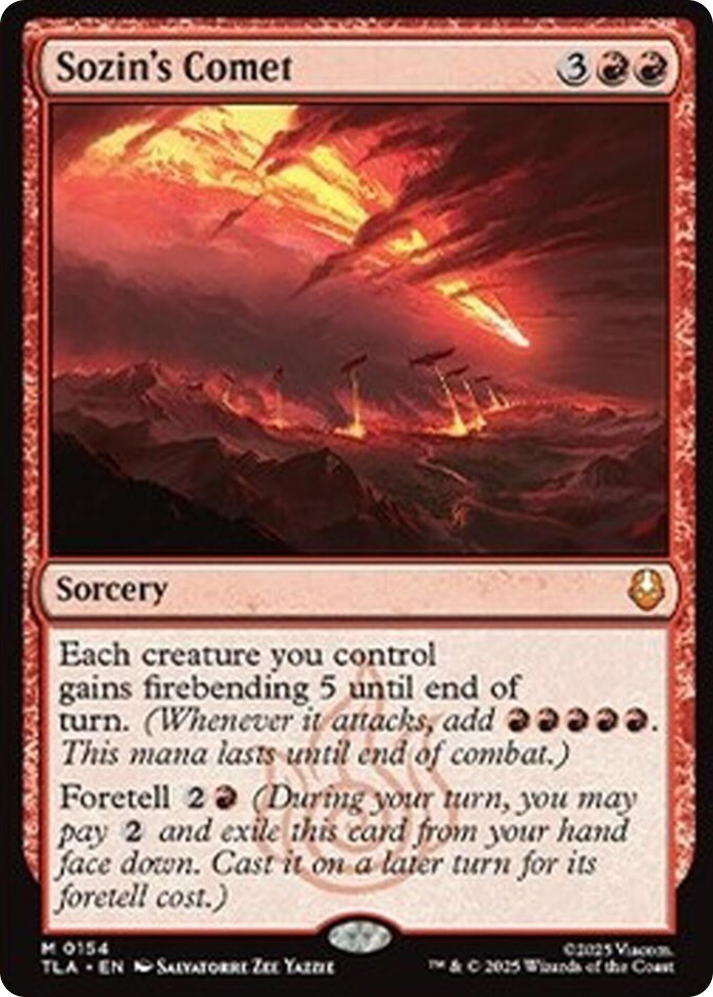 Sozin's Comet (154) (Foil) [Avatar: The Last Airbender]
