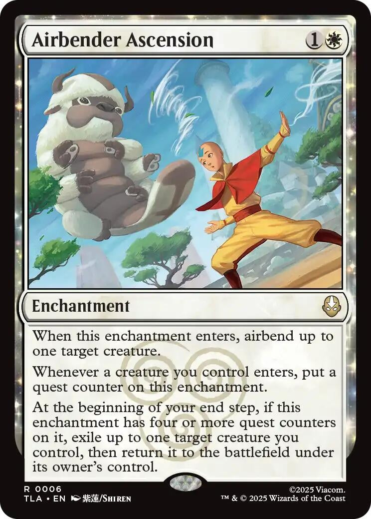 Airbender Ascension (6) (Foil) [Avatar: The Last Airbender]