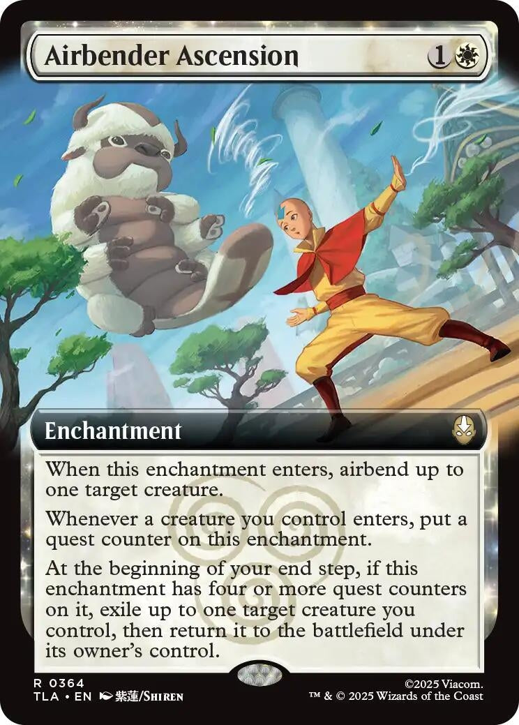 Airbender Ascension (Extended Art) (364) (Foil) [Avatar: The Last Airbender]