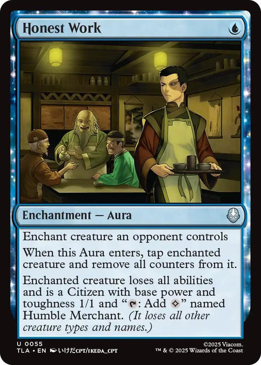 Honest Work (55) (Foil) [Avatar: The Last Airbender]