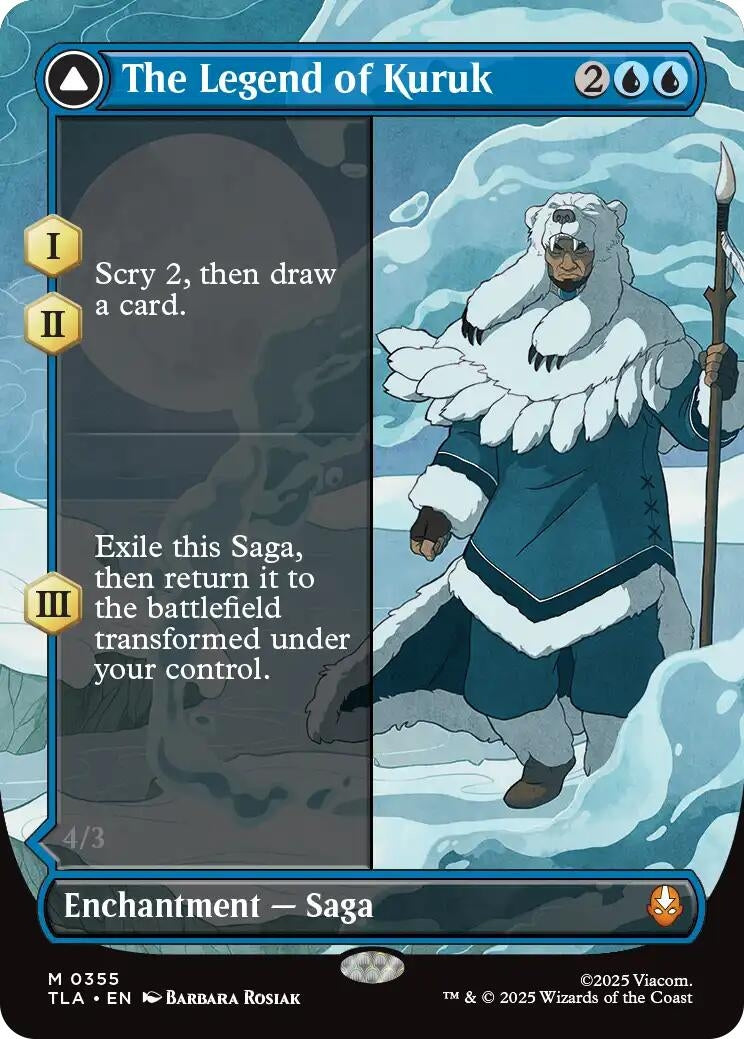 The Legend of Kuruk (Borderless) (355) (Foil) [Avatar: The Last Airbender]