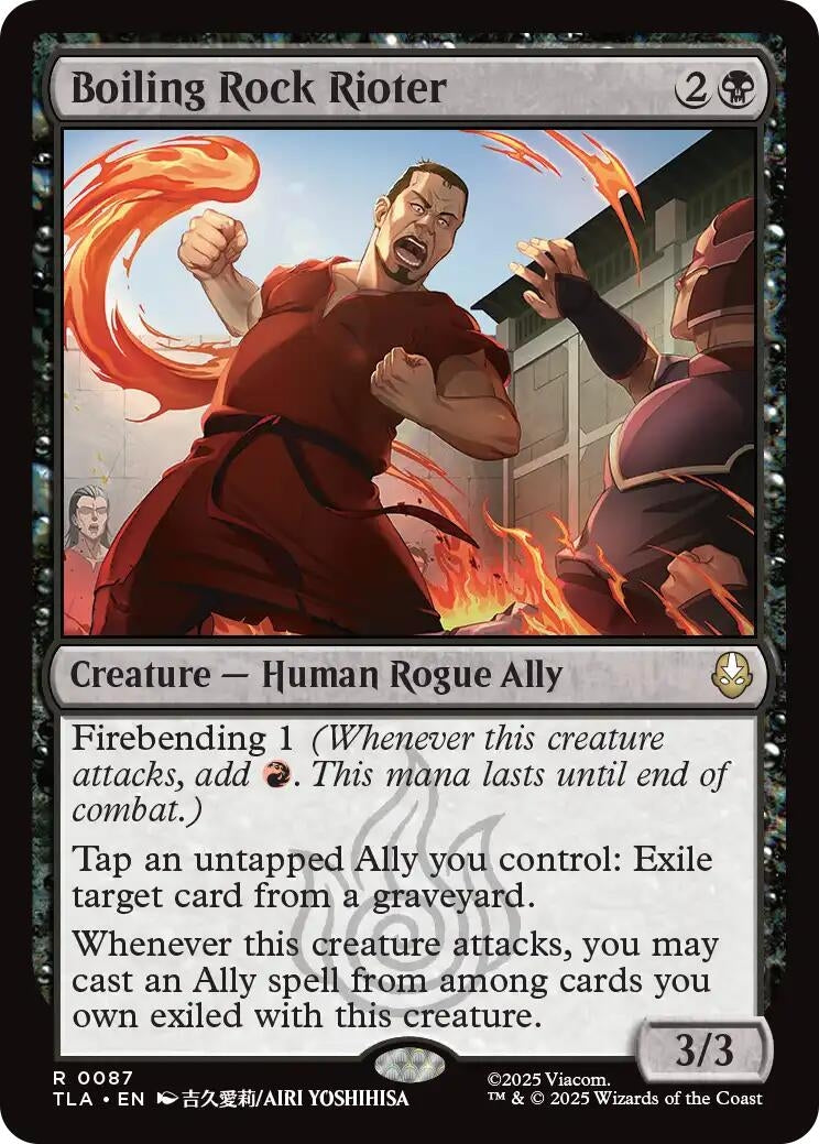 Boiling Rock Rioter (87) (Foil) [Avatar: The Last Airbender]