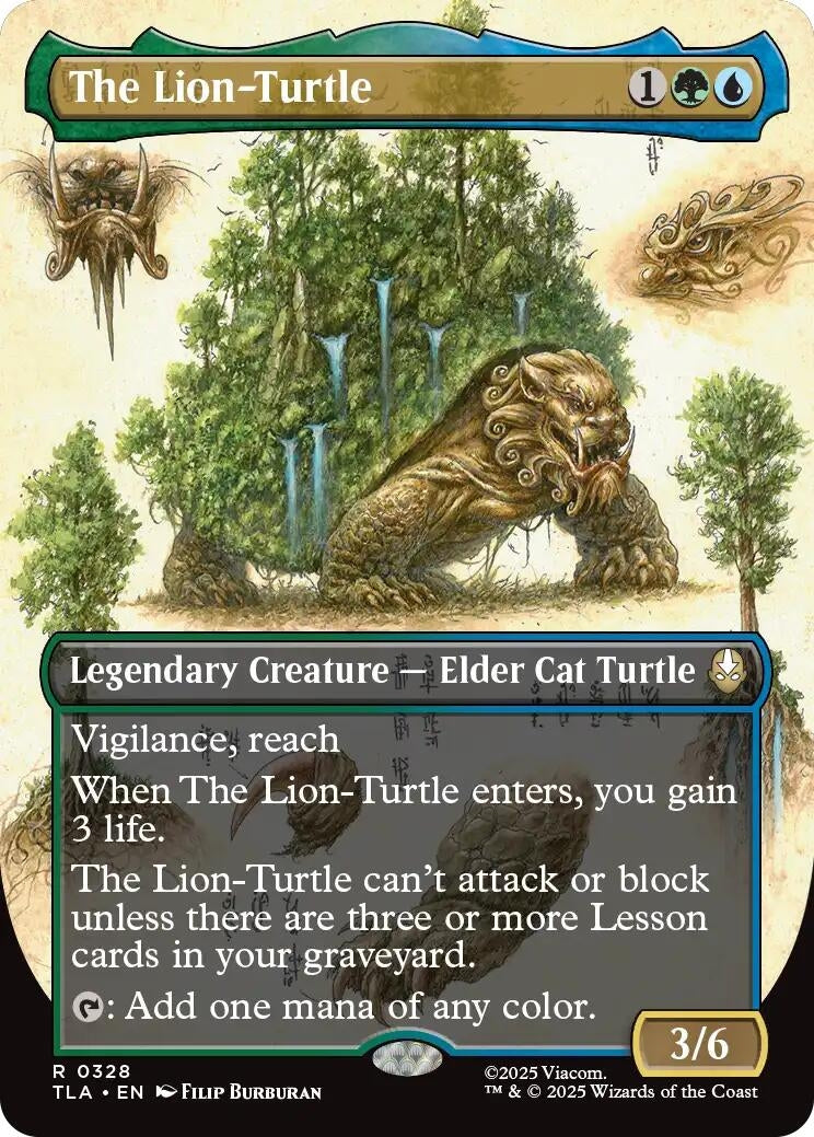 The Lion-Turtle (Borderless) (328) [Avatar: The Last Airbender]