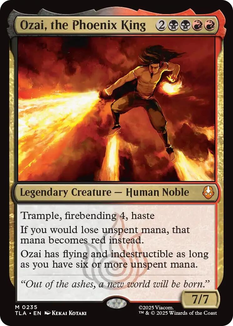 Ozai. the Phoenix King (235) (Foil) [Avatar: The Last Airbender]
