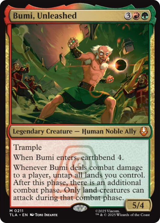 Bumi. Unleashed (211) (Foil) [Avatar: The Last Airbender]