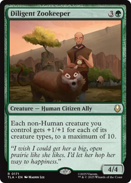 Diligent Zookeeper (171) (Foil) [Avatar: The Last Airbender]