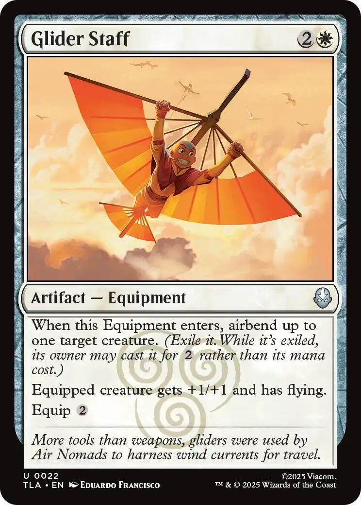 Glider Staff (22) (Foil) [Avatar: The Last Airbender]
