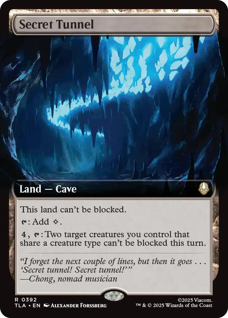 Secret Tunnel (Extended Art) (392) (Foil) [Avatar: The Last Airbender]