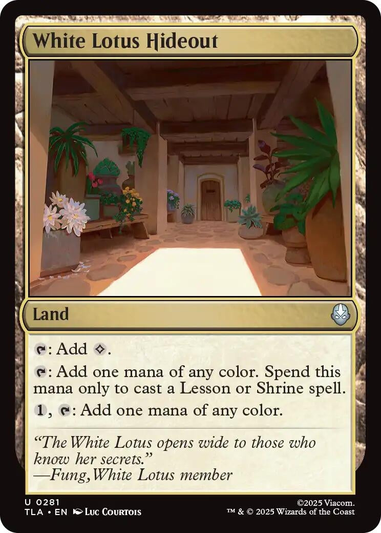 White Lotus Hideout (281) (Foil) [Avatar: The Last Airbender]