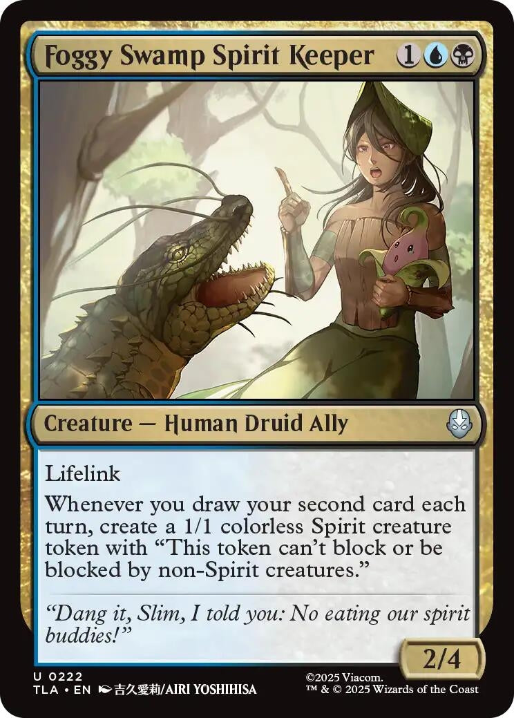 Foggy Swamp Spirit Keeper (222) (Foil) [Avatar: The Last Airbender]