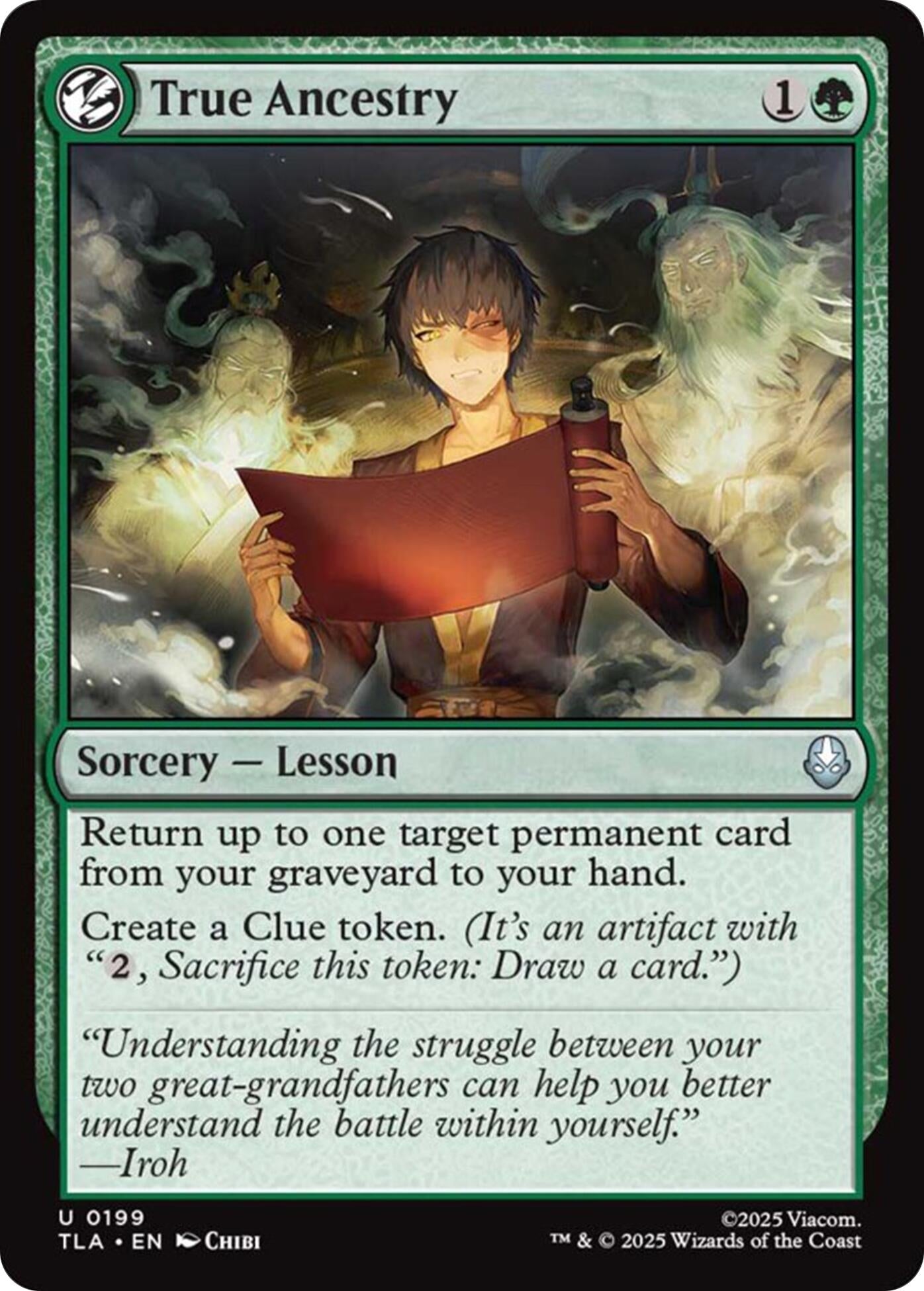 True Ancestry (199) (Foil) [Avatar: The Last Airbender]