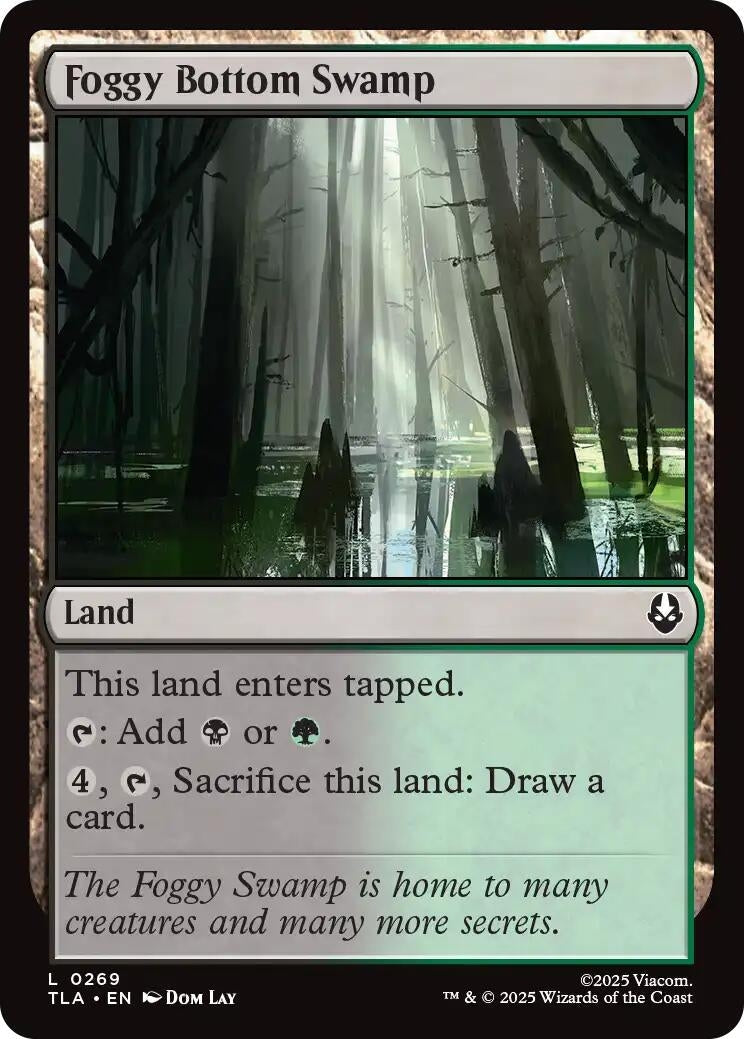 Foggy Bottom Swamp (269) (Foil) [Avatar: The Last Airbender]