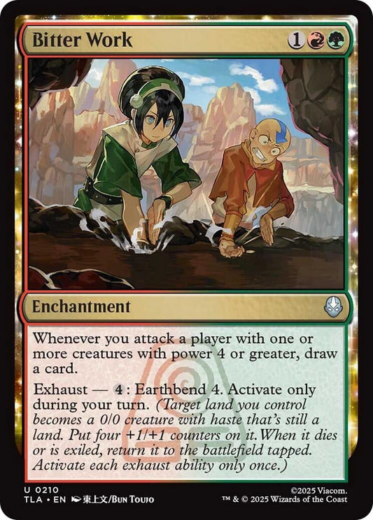 Bitter Work (210) (Foil) [Avatar: The Last Airbender]