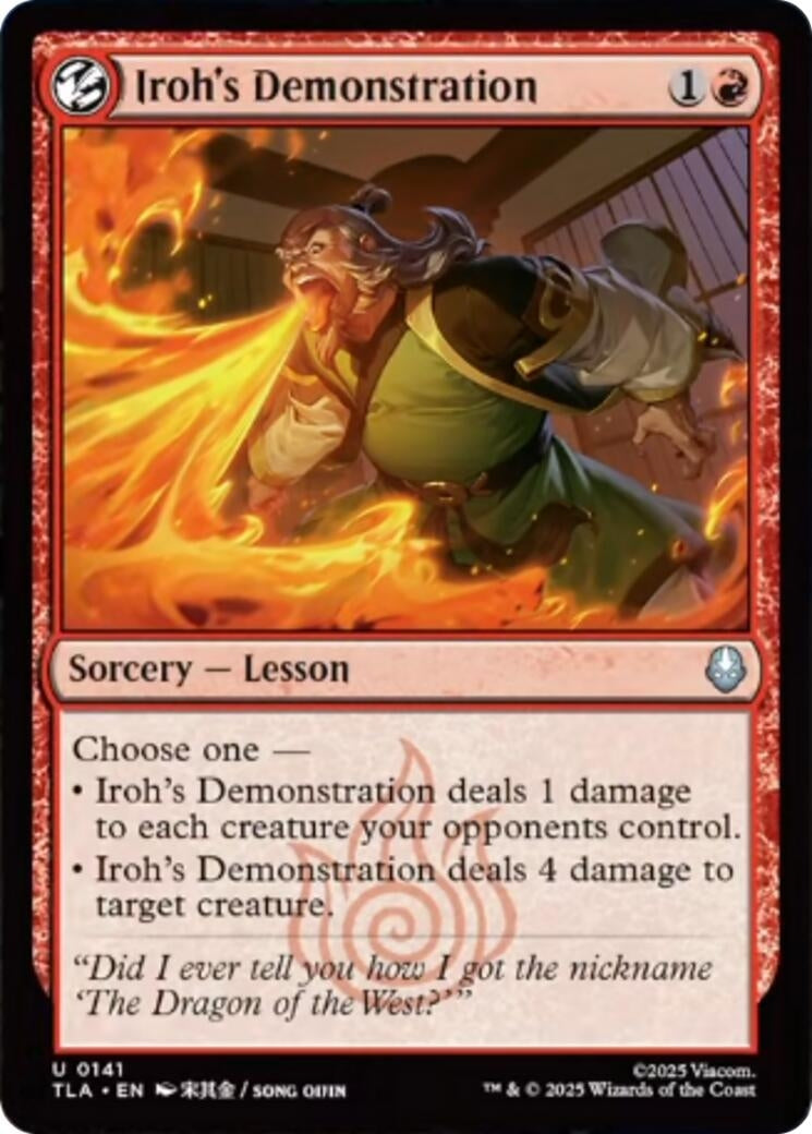 Iroh's Demonstration (141) (Foil) [Avatar: The Last Airbender]