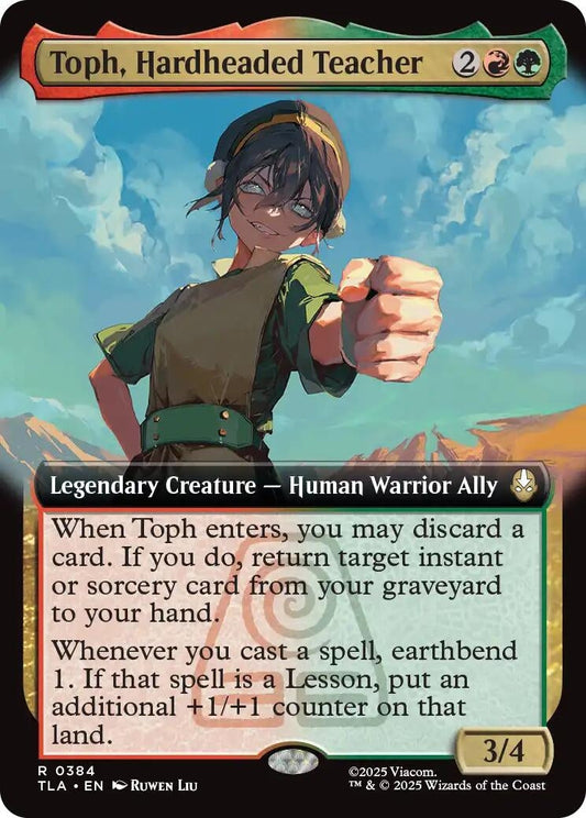 Toph. Hardheaded Teacher (Extended Art) (384) (Foil) [Avatar: The Last Airbender]