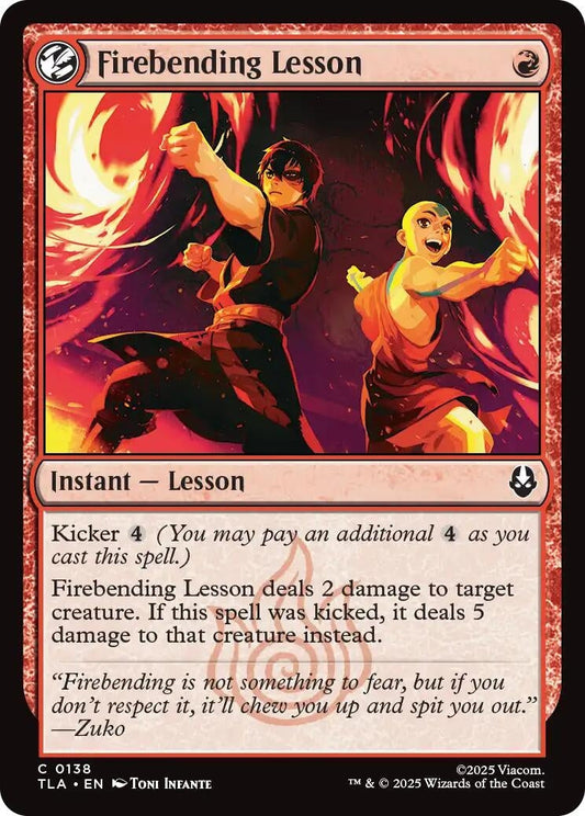 Firebending Lesson (138) (Foil) [Avatar: The Last Airbender]