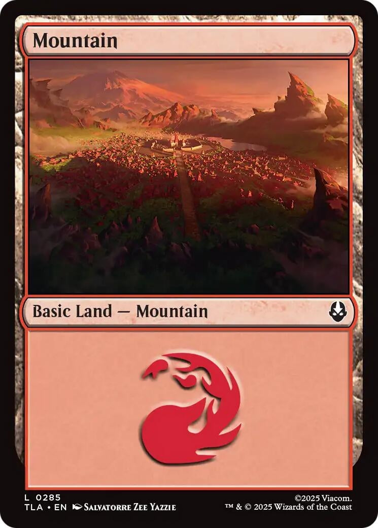 Mountain (0285) (285) (Foil) [Avatar: The Last Airbender]